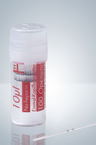 Tubo capilar de vidrio - 10 - 20 µl | openend® series - Hirschmann Laborgeräte GmbH & Co. KG