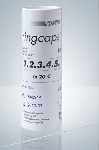 Micropipeta capilar - 1 - 200 µl | ringcaps® series - Hirschmann Laborgeräte GmbH & Co. KG - manual