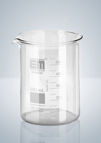 Vaso de precipitados graduado - 25 - 5 000 ml - Hirschmann Laborgeräte GmbH & Co. KG - de vidrio