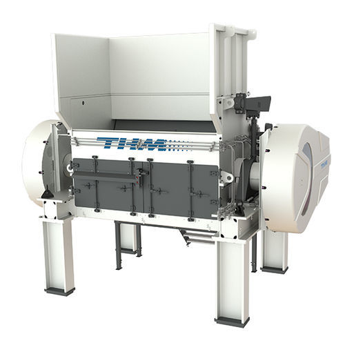 Destrozador primario - XL series - THM recycling solutions - de 1 eje / con papel separador / de desechos
