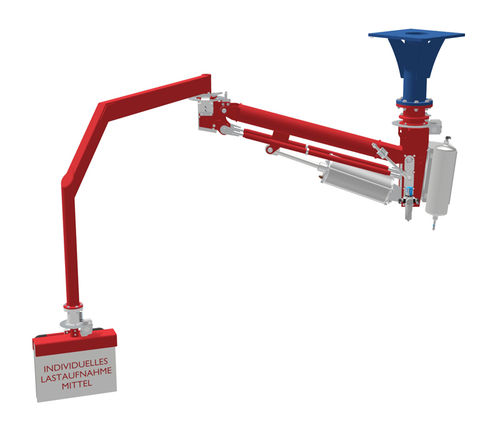 Manipulador neumático - 350 kg, 4 000 mm | PARALLEL - HUSCH GmbH - con cabeza orbital / de posicionamiento / suspendido