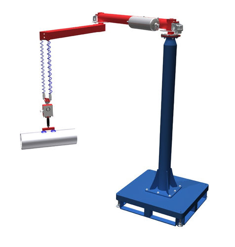 Brazo manipulador neumático - max. 150 kg, 1 600 mm - HUSCH GmbH - con toma en vacío / de columna / móvil