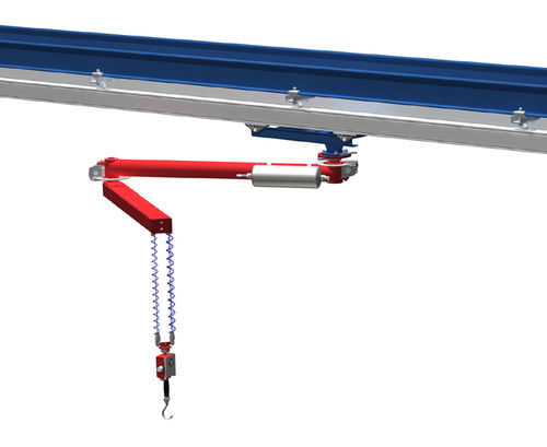 Brazo manipulador neumático - max. 150 kg, 1 600 mm - HUSCH GmbH - con polipasto / suspendido / con cable de elevación