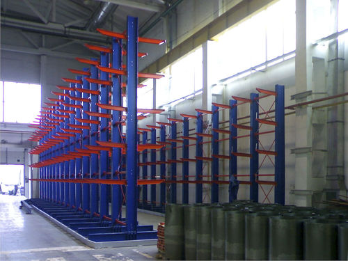 Sistema de estanterías cantilever - IMVO - para cargas pesadas / para producto de gran tamaño