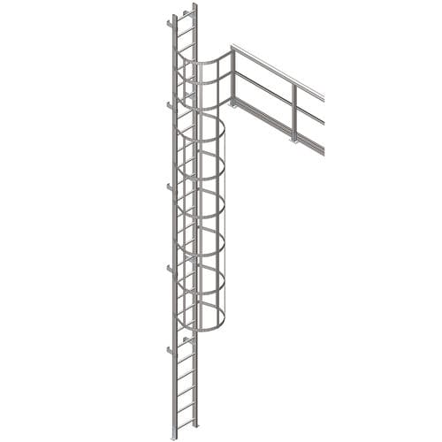 Escalera de PRFV - CSCALA1UL - M.M. srl - simple / de crinolina