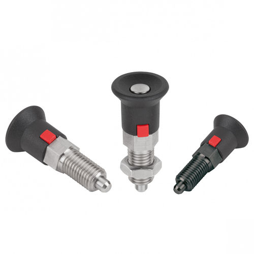 Posicionador retráctil de acero inoxidable - K1213 series - HEINRICH KIPP WERK GmbH & Co. KG - con cierre