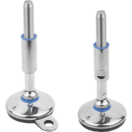 Pie de máquina - K1303 series - HEINRICH KIPP WERK GmbH & Co. KG - de caucho / de NBR / de acero inoxidable