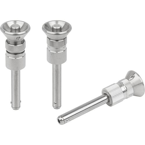 Pasador con cabeza - K1299 series - HEINRICH KIPP WERK GmbH & Co. KG - de acero inoxidable / de seguridad