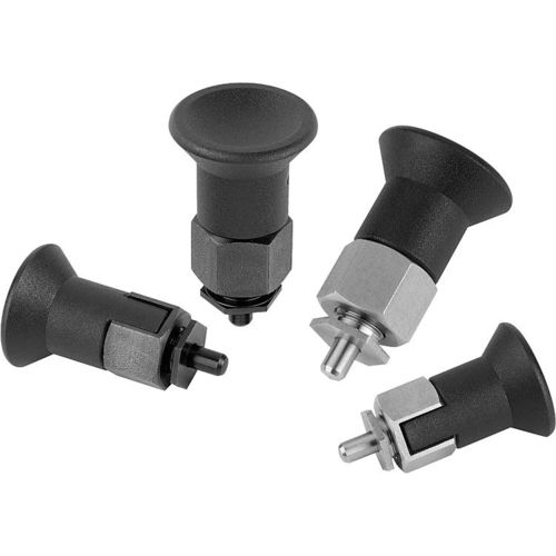 Posicionador retráctil de acero inoxidable - K0735 series - HEINRICH KIPP WERK GmbH & Co. KG