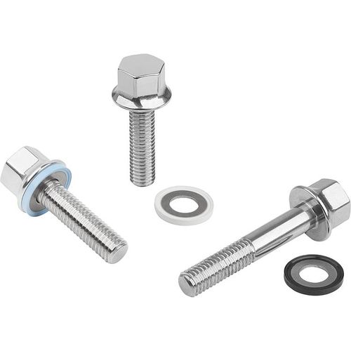 Tornillo de fijación - K1595 series - HEINRICH KIPP WERK GmbH & Co. KG - de cabeza hexagonal / con hueco hexagonal / de acero inoxidable