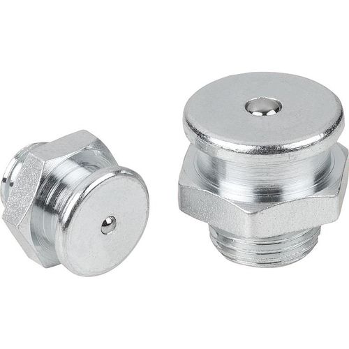 Empalme de acero inoxidable - K1135 series - HEINRICH KIPP WERK GmbH & Co. KG - de acero / roscado