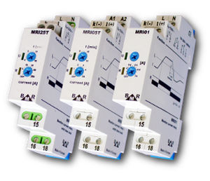 Relé de vigilancia de corriente - MRI series  - BMR trading - 1NA/NC / AC/DC / en riel DIN