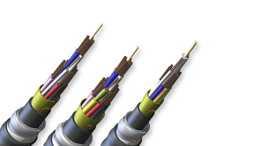 Cable óptico de datos - 004ZDF-61W01MA1 - CORNING - blindado / para uso en interiores y exteriores / de composite