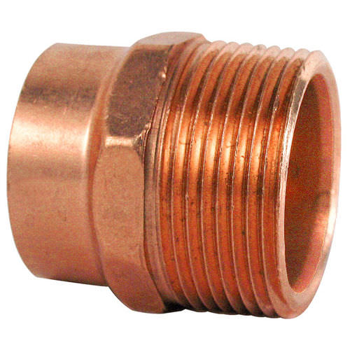 Adaptador hidráulico para tubos - C x M - Wrot 904  - NIBCO - macho / de aleación / de cobre