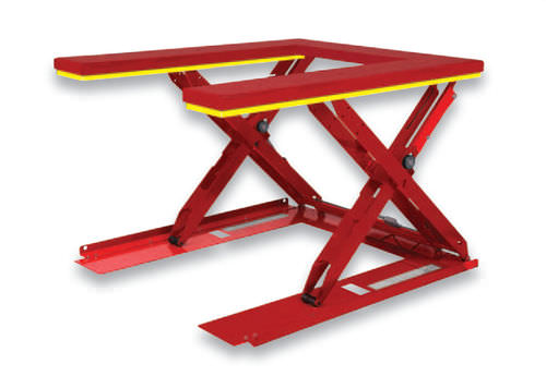 Mesa elevadora de tijera - max. 2 200 lb | ROLL-U 2.2-28 - SOUTHWORTH - hidráulica / estacionaria / extraplana