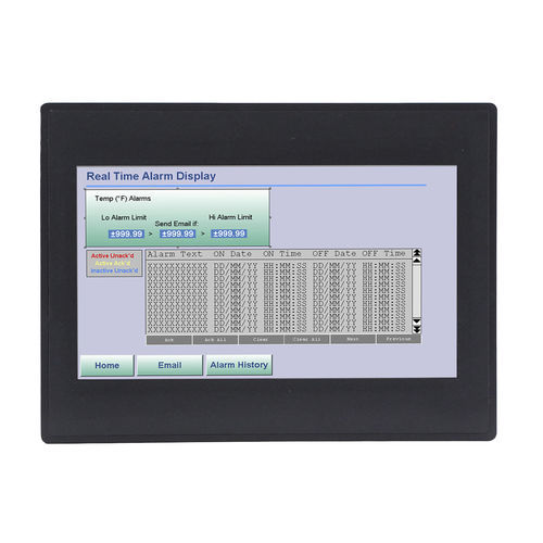 HMI con pantalla táctil resistiva - HMC4070A-M - Maple Systems - empotrable / 1024 x 600 / RISC