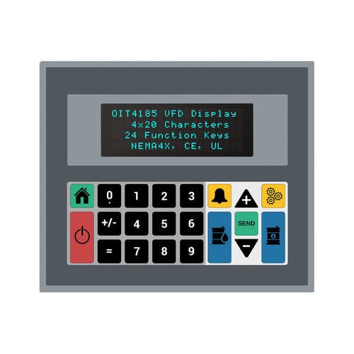 Visualizador VFD - OIT4185-A00 - Maple Systems - alfanumérico / de matriz de puntos / 5 x 7