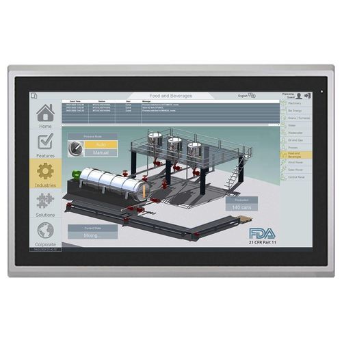 Monitor TFT-LCD - MON6021APHEB - Maple Systems - con tecnología capacitiva proyectada / industrial / para obra de construcción