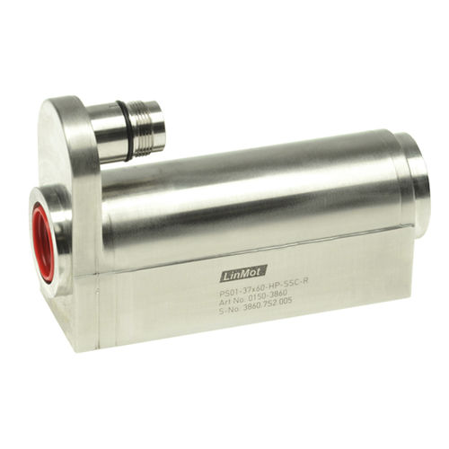 Motor lineal DC - SSCP P01-37 series - Linmot - estructura de acero inoxidable / de alta eficacia / refrigerado
