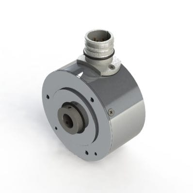Encoder rotativo incremental - HWI 80 - Hohner Elektrotechnik GmbH - mecánico / de eje hueco / con brida