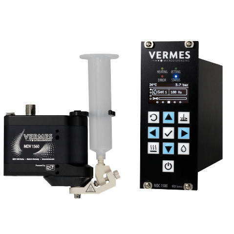 Microdosificador para medios de alta viscosidad - MDS 1560 - VERMES Microdispensing GmbH - volumétrico / con tecnología Dynamic Shockwave (DST) / para la industria electrónica