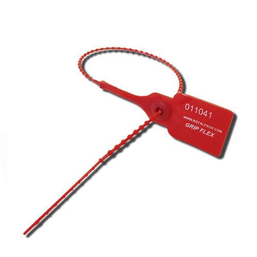 Precinto de seguridad de polipropileno - GRIP FLEX - ROYAL PACK - para extintor