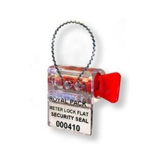 Precinto de seguridad de policarbonato - METER LOCK FLAT - ROYAL PACK - para extintor