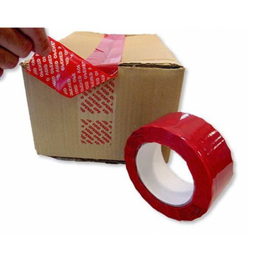 Etiqueta de seguridad - ROYAL PACK - adhesiva / roja / en rollo