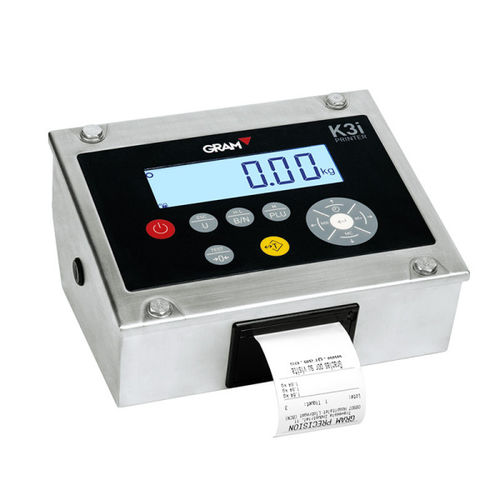 Indicador de pesaje con impresora integrada - Gram K3i Printer Indicator - Gram Group - digital / visualizador LCD / benchtop