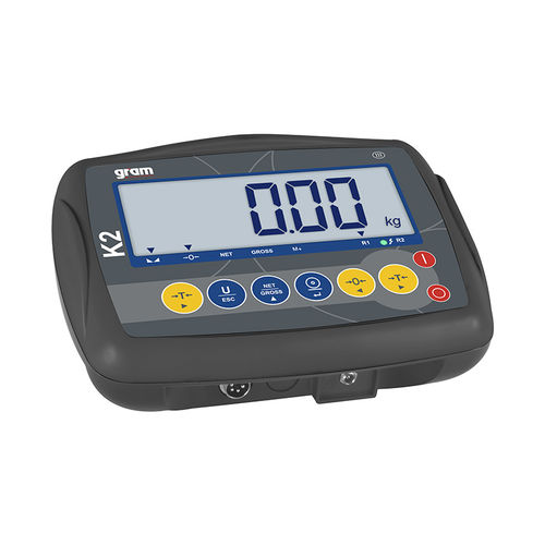 Indicador de pesaje visualizador LCD - Gram K2 - Gram Group - benchtop / de pared / con batería