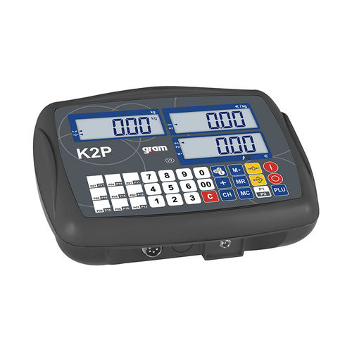 Indicador de pesaje visualizador LCD - Gram K2P - Gram Group - empotrable / analógico / a distancia