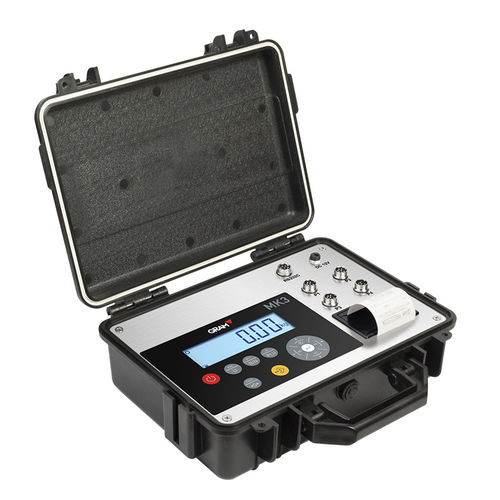Indicador de pesaje con impresora integrada - Gram MK3 Printer Indicator - Gram Group - visualizador LCD / portátil / con batería