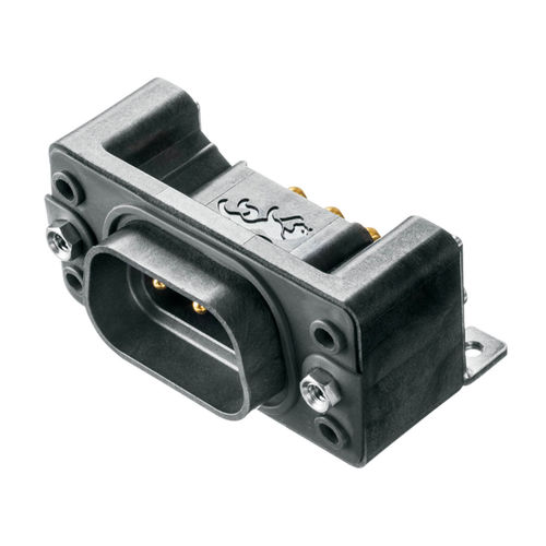 Conector híbrido - PA Series - Positronic Industries - PCB / rectangular / hembra