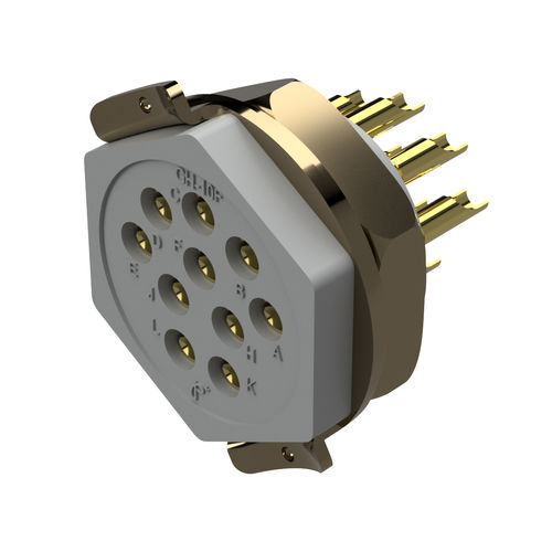 Conector hexagonal - GH Series - Positronic Industries - de alimentación eléctrica / PCB / recto