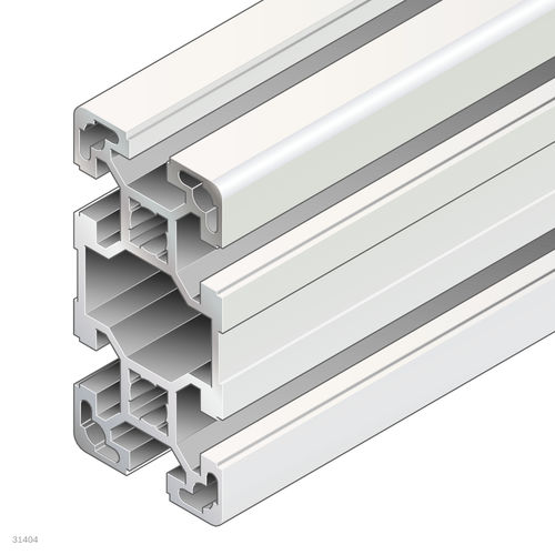 Perfil de aluminio anodizado - 3842529341 - Bosch Rexroth - Assembly Technology - rectangular / para la industria / abierto