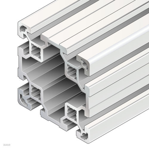 Perfil de aluminio anodizado - 3842529347 - Bosch Rexroth - Assembly Technology - rectangular / para la industria / abierto