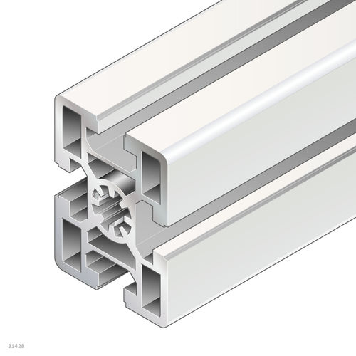 Perfil de aluminio anodizado - 3842557200 - Bosch Rexroth - Assembly Technology - rectangular / para la industria / abierto