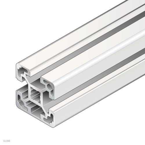 Perfil de aluminio anodizado - 3842529367 - Bosch Rexroth - Assembly Technology - rectangular / para la industria / abierto