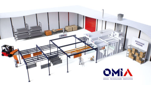 Cabina de empolvado abierta - OMIA - con ventilación