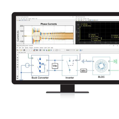 Software de simulación - Simscape Electrical™ - The MathWorks - de modelización / de sistemas eléctricos de potencia / Hardware-in-the-Loop