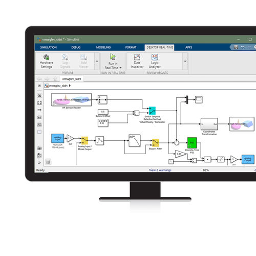 Software de prototipado rápido - Simulink Desktop Real-Time™ - The MathWorks - de simulación / de oficina / en tiempo real