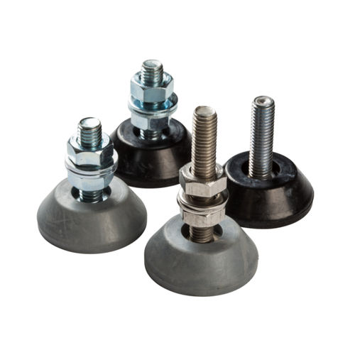Soporte antivibratorio cilíndrico - LLM19 - Sunnex Equipment - de acero inoxidable / de caucho / galvanizado