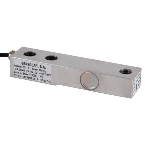 Célula de carga de cizallamiento - CO-1 - SENSOCAR - tipo viga / de galga extensométrica / 2 mV/V