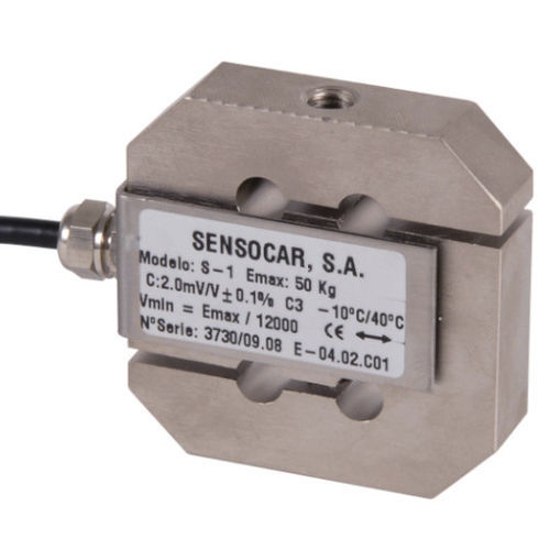 Célula de carga de tracción compresión - S-1 - SENSOCAR - en S / de galga extensométrica / 2 mV/V