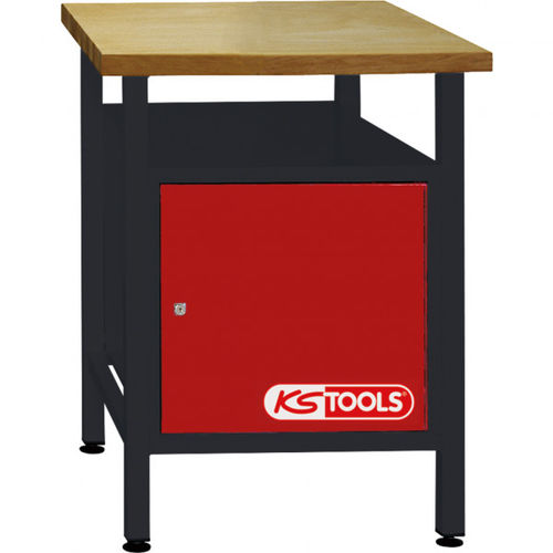 Banco de trabajo de acero - 865.0012 - Kstools  - para taller / con puerta
