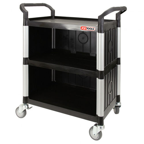 Carretilla de taller - 800.0021 - Kstools  - de plástico / 3 niveles / con freno