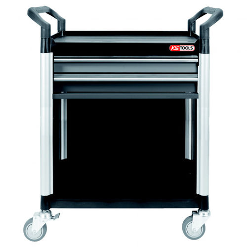 Carretilla de taller - 800.0031 - Kstools  - de plástico / 2 niveles / con cajones