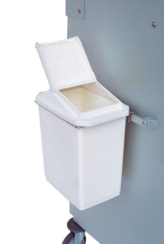 Cubo de basura con tapa - BLDNG0001 - alvi - de plástico / para carga vertical / para residuos médicos