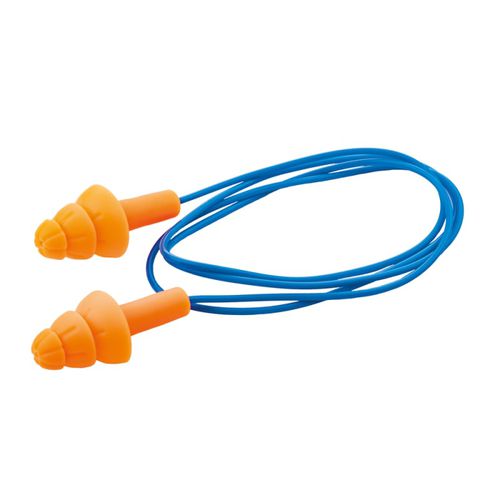 Tapónes antirruidos reutilizable - EPR02 - Globus Group - de caucho termoplástico / con cordón / alta atenuación
