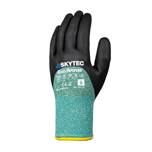 Guante de trabajo - Skytec Eco Bronze - Globus Group - industrial / de protección mecánica / de poliéster